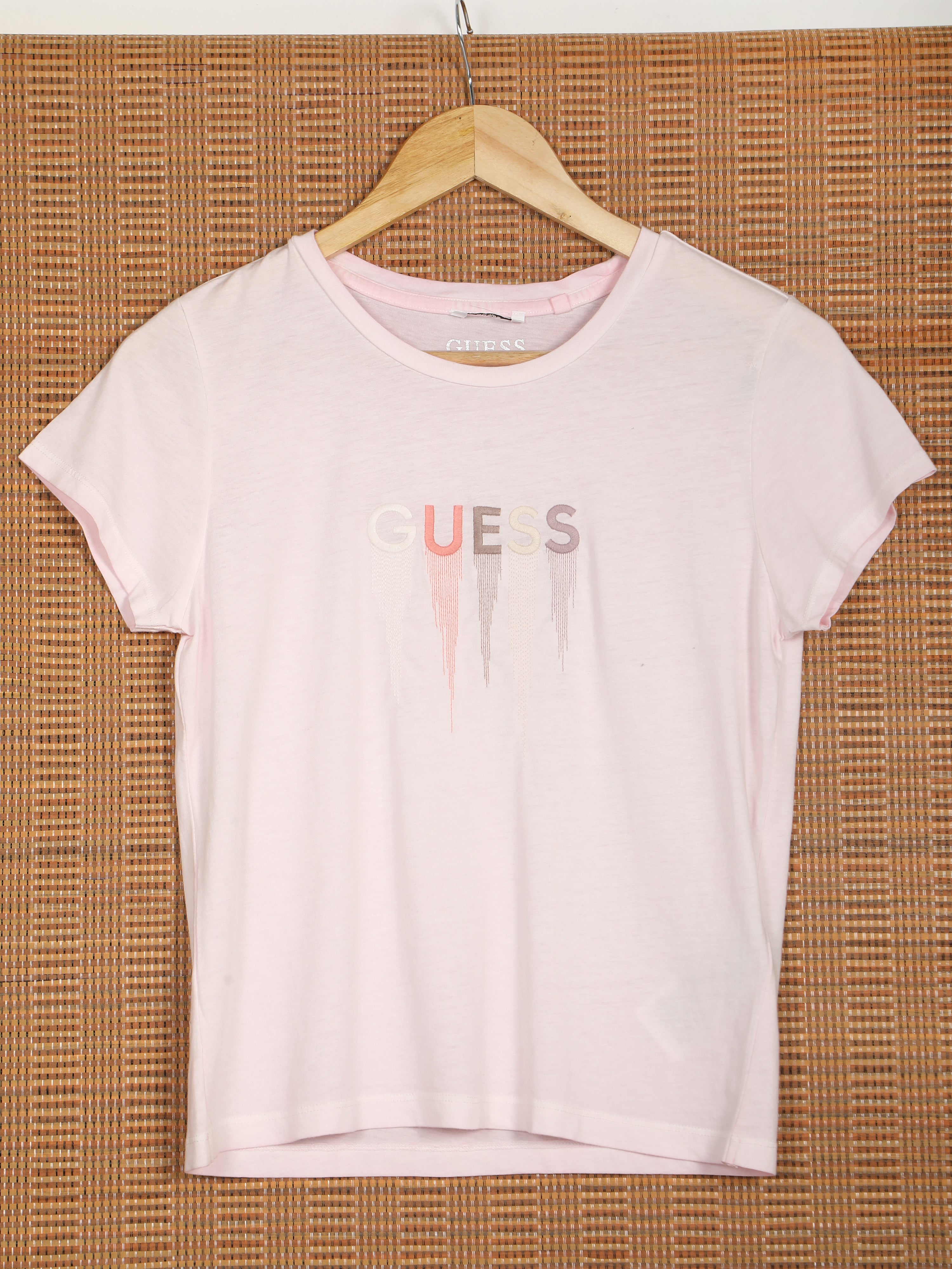 Women's Short Sleeve T-shirt-Light Pink,38