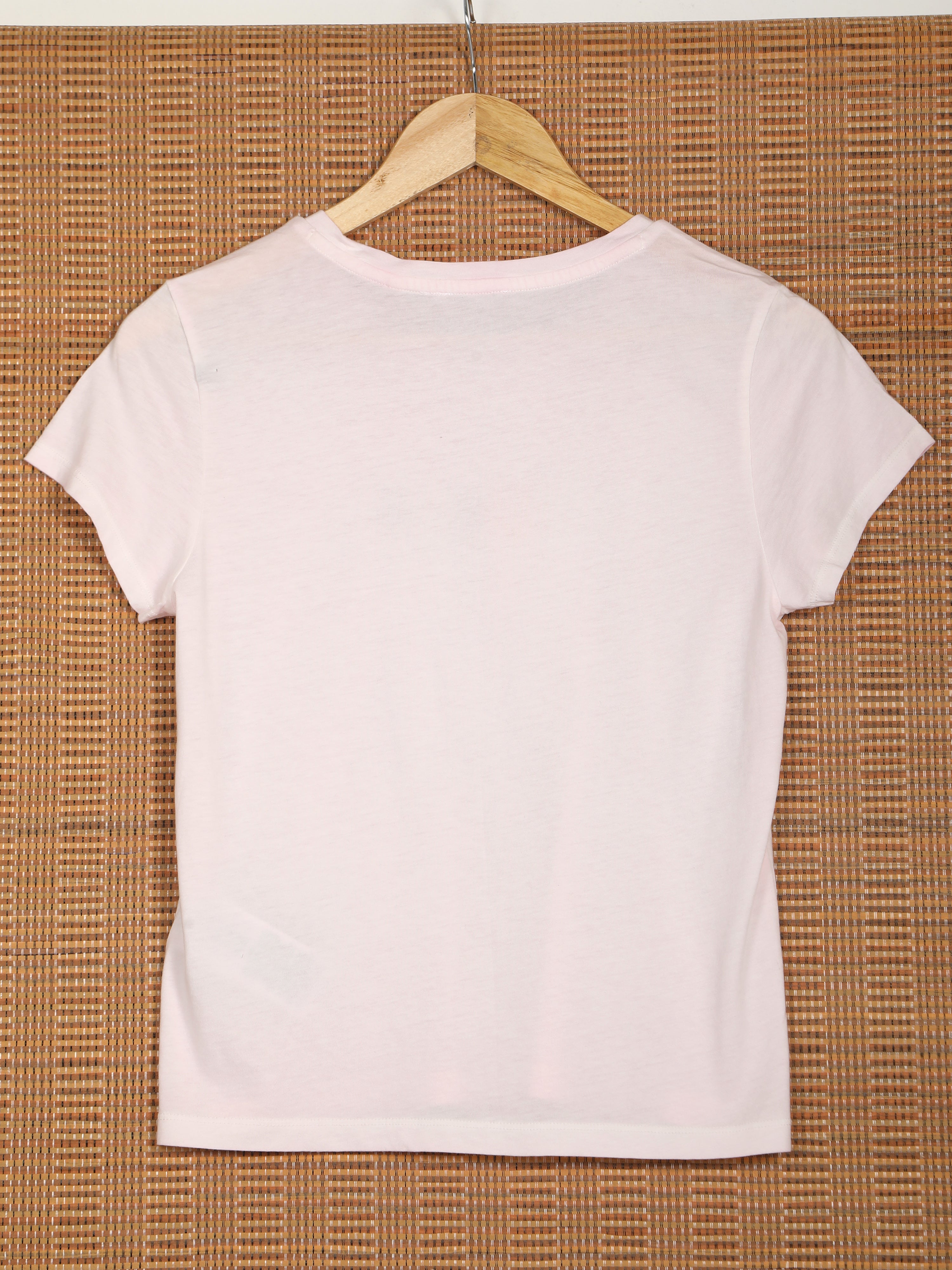 Women's Short Sleeve T-shirt-Light Pink,38