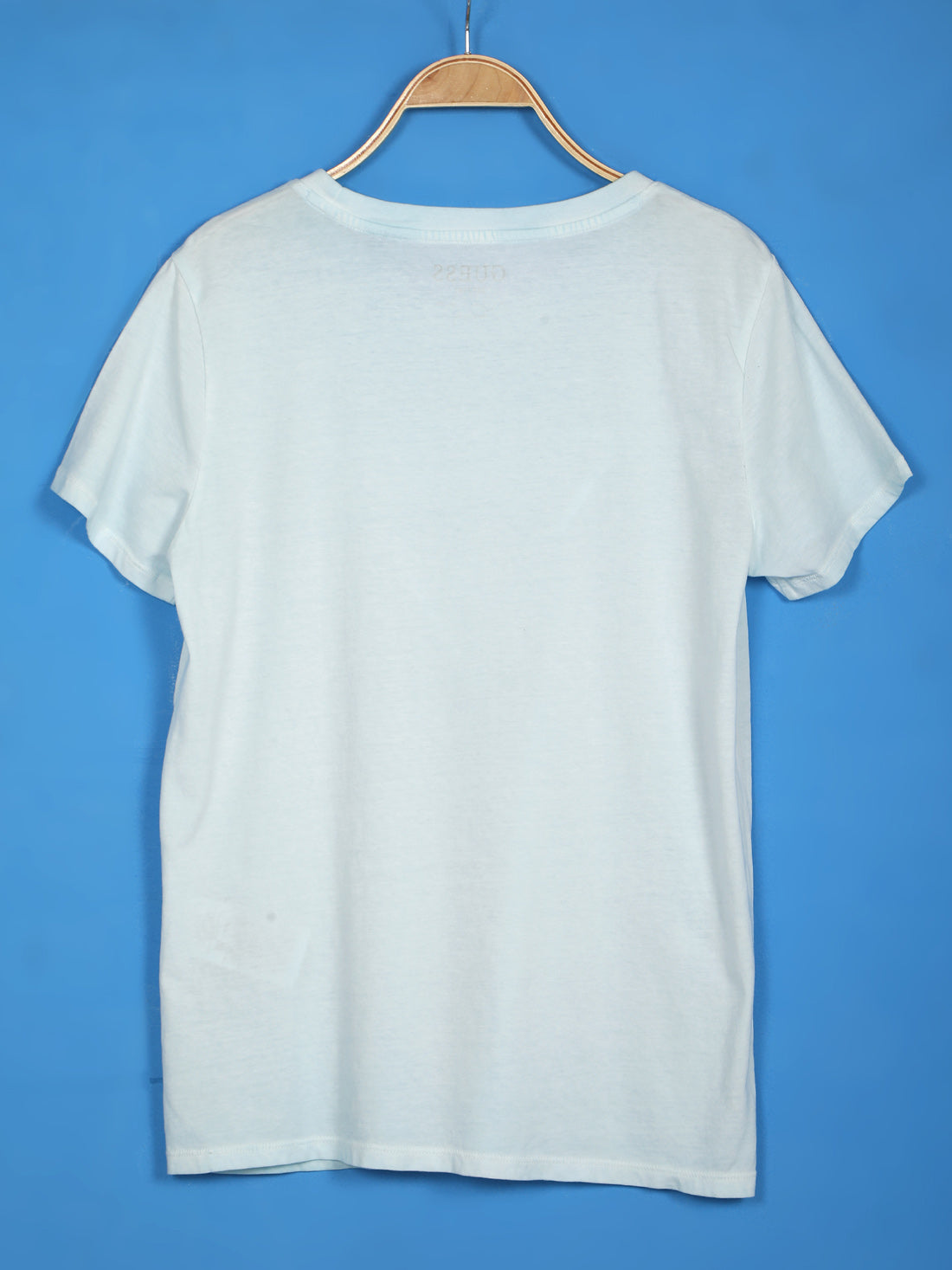 Women's Short Sleeve T-shirt-Blue faded,36