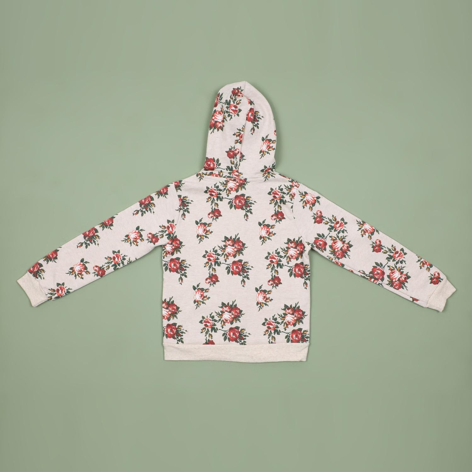 Boys/Girls fleece SweatShirt Jacket - Cream/Multicolour