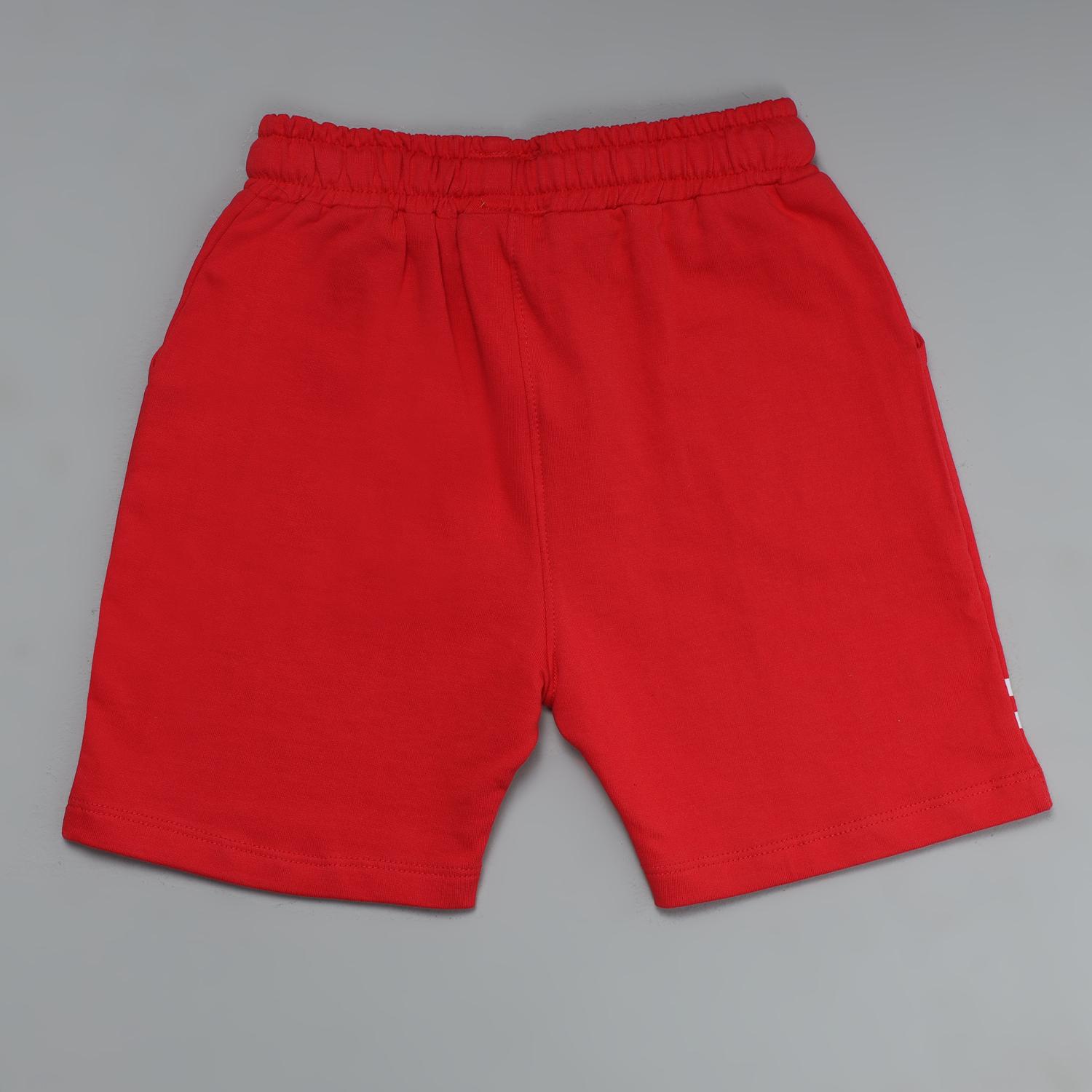 Clothing Boys Pattern Shorts-Red
