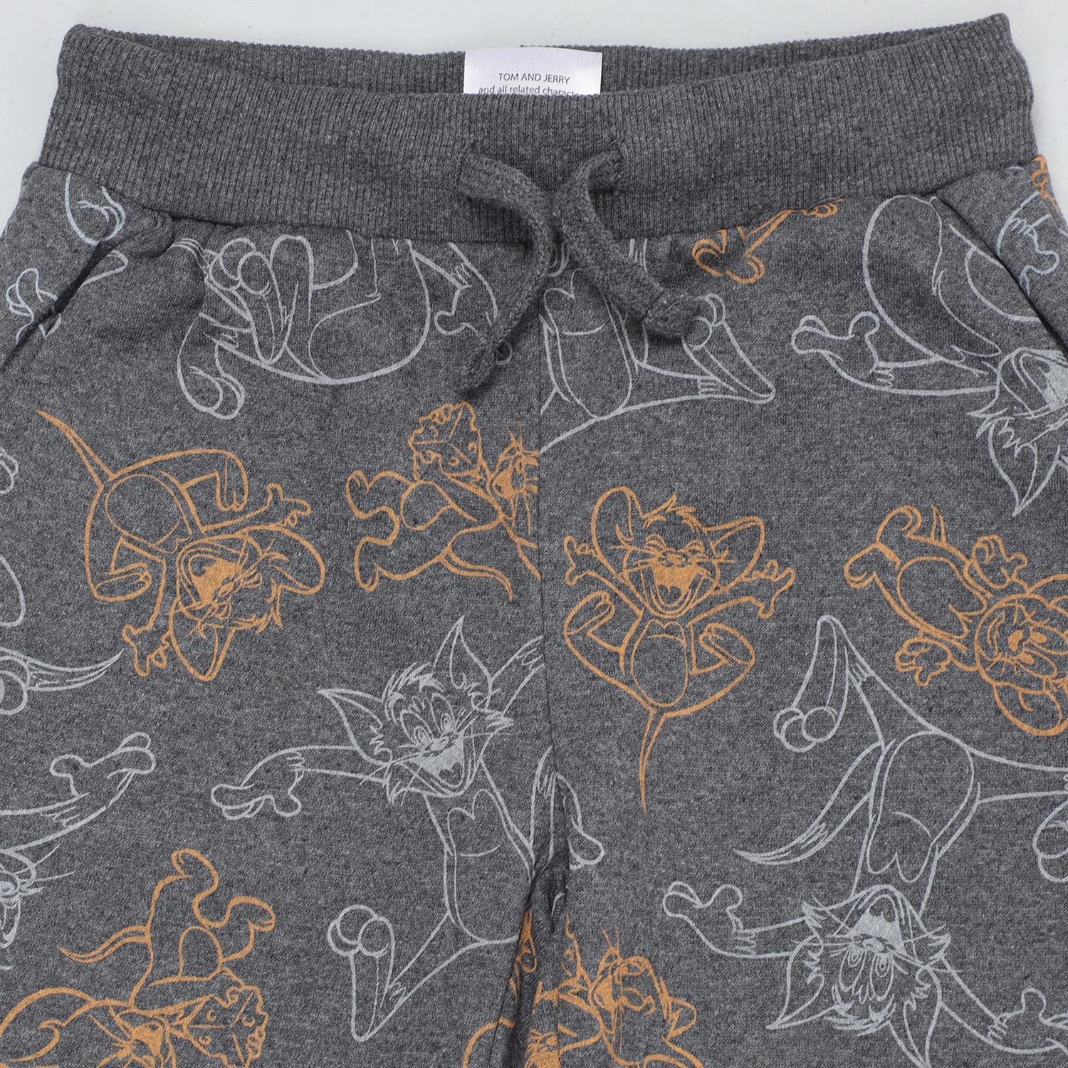 Soft Fleece Pajama Track Pants Printed for Boys - Set of 2