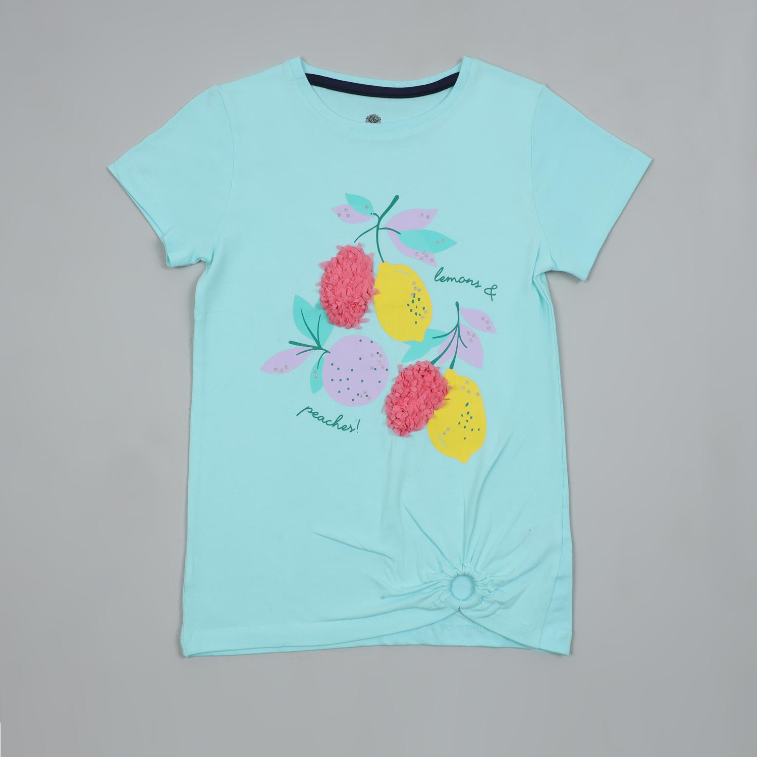 Combo of 4 Girl's Cotton T-Shirt-11-12 Yrs